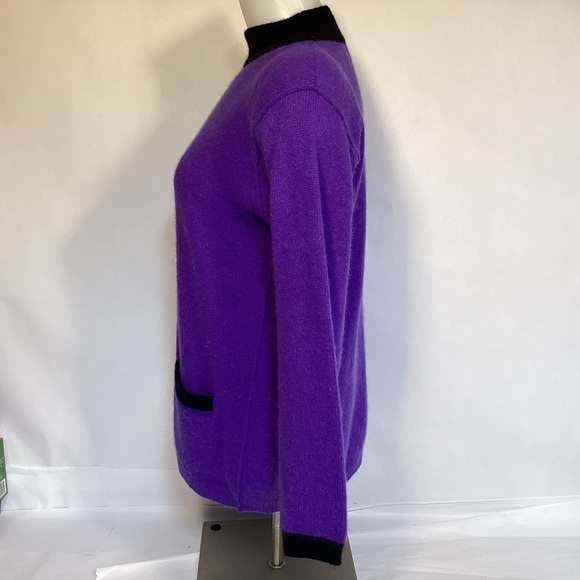 Vintage 80’s Saks Fifth Ave Womens Mock Turtleneck Sweater size 10 - Picture 5 of 6